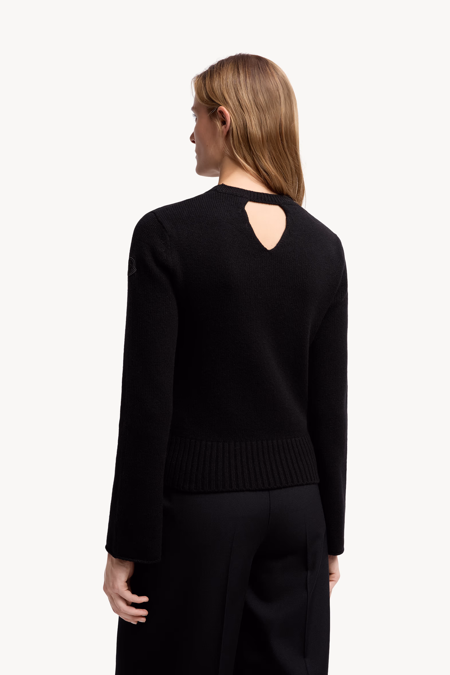 Pull en laine et cachemire Femmes Noir Moncler 5